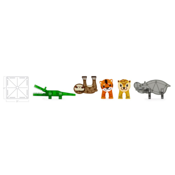 MAGNA-TILES – Jungle Animals – 25 Piece Set