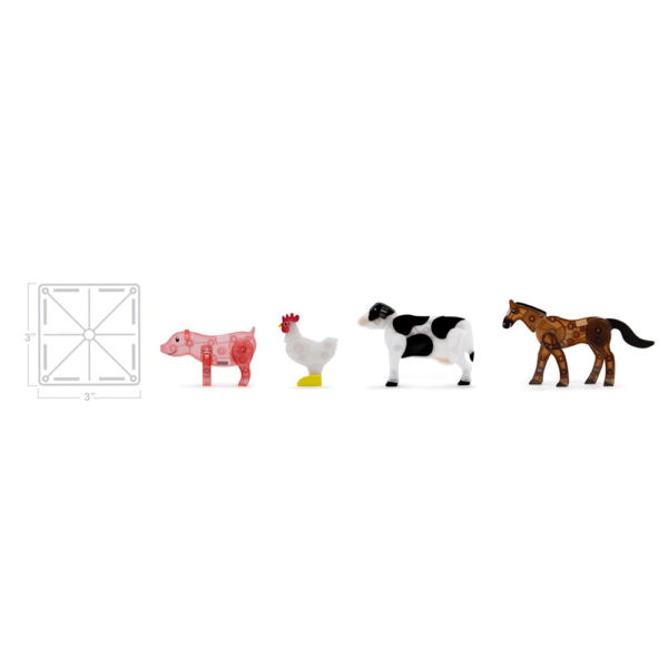 MAGNA-TILES – Farm Animals – 25 Piece Set