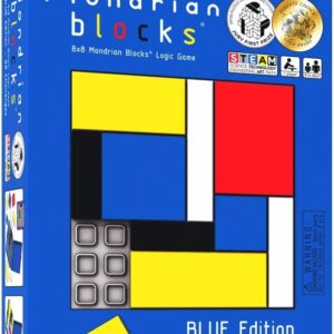 Mondrian Blocks Logic Game – Blue