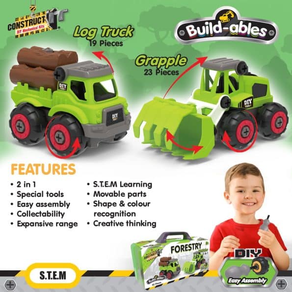 Build-ables – Forestry Vehicles 2 in 1