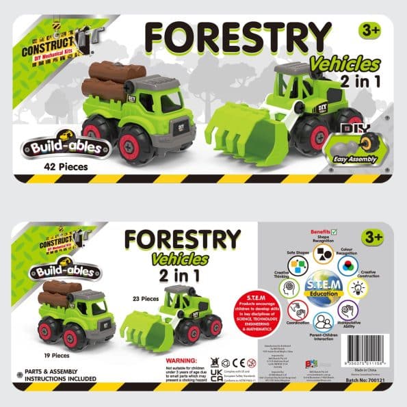Build-ables – Forestry Vehicles 2 in 1