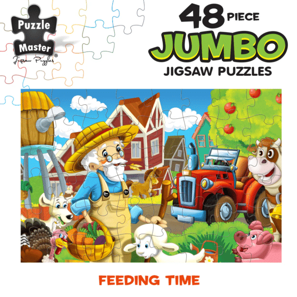 48 Piece Jumbo Puzzles Feeding Time – Puzzle Master