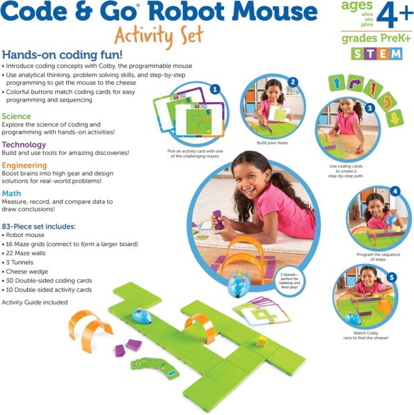 Learning Resources – Code & Go® Robot Mouse Activity Set