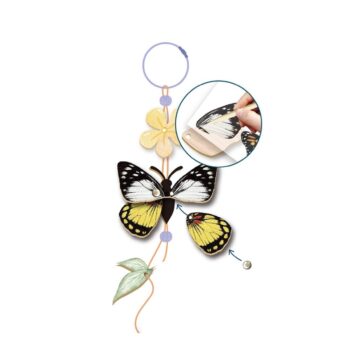 Avenir – Create My Wooden Charm – Butterfly